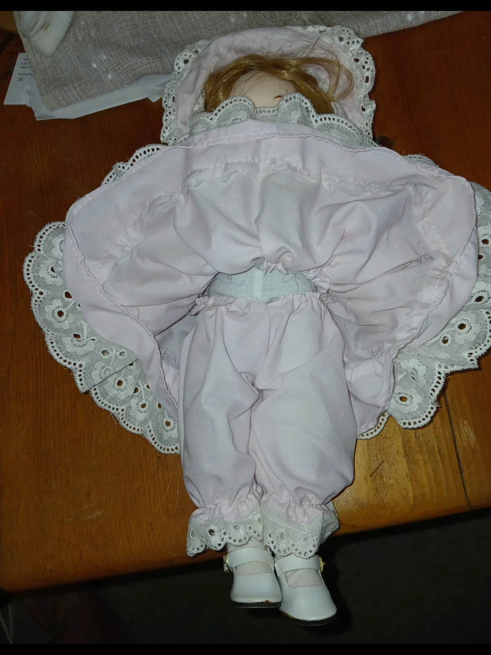 Delicate Pink Lace Baby Doll by